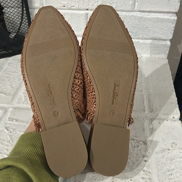 Sam Edelman Women's Reeta Mule Brown Open Weave Fringe Tassel Size 8 - Picture 9 of 12